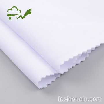 Lot de stock de tissu de plongée en polyester blanc javellisant 75D